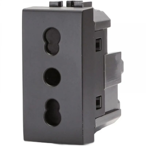 FRUTTO PRESA BIPASSO NERO 250VAC 10/16A BTICINO LIVING