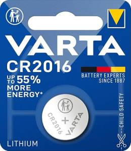 BATTERIA BOTTONE CR2016 LITIO 3V 90mAh VARTA