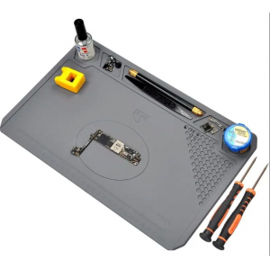 TAPPETINO IN SILICONE ANTISTATICO PER SALDATURA 350X220mm 450°C