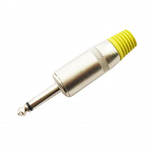 CONNETTORE JACK 6,35 MONO VOLANTE GIALLO NEUTRIK