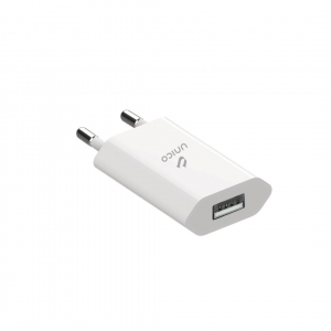 CARICATORE DA MURO ULTRASOTTILE BIANCO USB/A 5VDC 1A