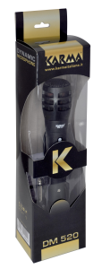 KARMA MICROFONO DINAMICO A GELATO CAVO 3MT JACK 6,35mm