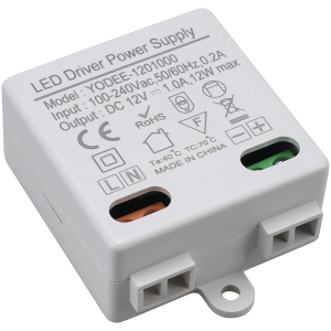 DRIVER LED INPUT 100-240VAC OUTPUT 12VDC 500mA 6W MAX