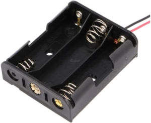 PORTABATTERIE 3XAA STILO CON FILI