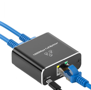 SPLITTER ETHERNET LAN RJ45 1IN 2OUT 1GBps 5VDC