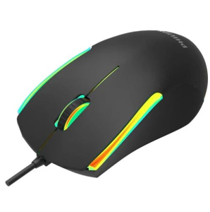 MOUSE GAMING 3 TASTI USB OTTICO ERGONOMICO RGB AMBIGLOW 1200dpi PHILIPS