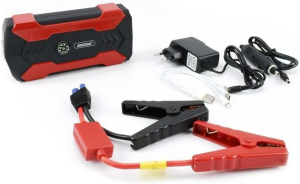 BOOSTER STARTER JUMPER AVVIATORE EMERGENZA AUTO 15000mAh 600A TORCIA e POWERBANK