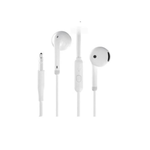 AURICOLARI STEREO IN EAR TASTO RISPOSTA MICROFONO JACK 3,5mm BIANCHI