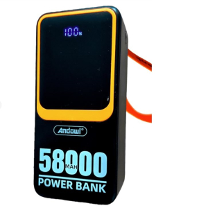 POWERBANK 58000mAh DISPLAY 4xUSB/A+2xTYPE-C+LIGHTNING 5V 2,1A NERA