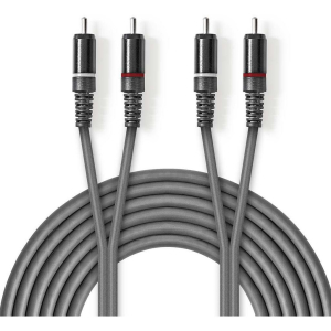 CAVO AUDIO 2 RCA MASCHIO 2 RCA MASCHIO 1,5mt NEDIS