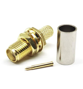 SPINA VOLANTE SMA REVERSE RG58 A CRIMPARE DA PANNELLO