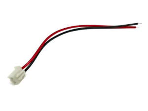 CONNETTORE JST 2 PIN MASCHIO P. 2,54 CON CAVETTI 10CM