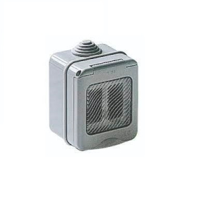 SCATOLA CASSETTA PORTAFRUTTO DA MURO IDROBOX 2 POSTI 502 IP55 CON PORTELLO BTICINO MAGIC