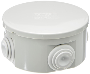 SCATOLA DERIVAZIONE STAGNA ESTERNA 4 PASSACAVI IP44 DIAMETRO 65mm