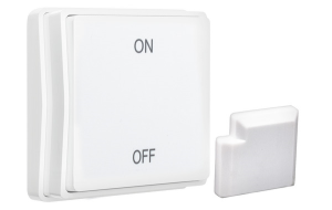 KIT RADIOCOMANDO INTERRUTTORE PULSANTE CINETICO CON RICEVITORE RF SENZA BATTERIA PER MODULI SMART LIFE