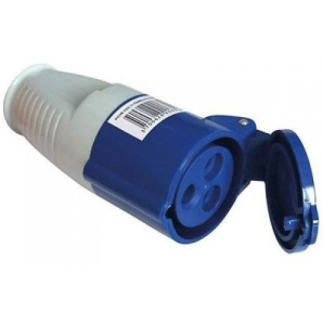 PRESA TRIPOLARE INDUSTRIALE 2P+T 32A 250V IP44 VOLANTE