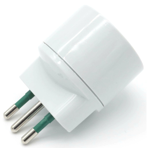 ADATTATORE SPINA 10A PRESA SCHUKO BIANCO