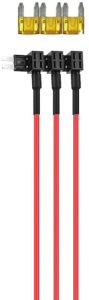 RUBACORRENTE PER FUSIBILE MINI A LAMA 12VDC/24VDC MAX 40A CAVO 175mm