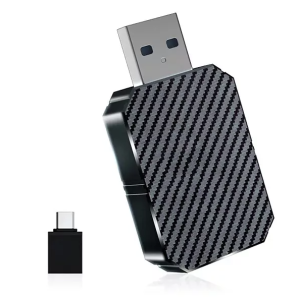 ADATTATORE WIRELESS USB/A+TYPE-C PER CARPLAY E ANDROID AUTO
