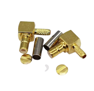 SPINA SMB AD ANGOLO RETTO 90° A CRIMPARE PER CAVO RG174