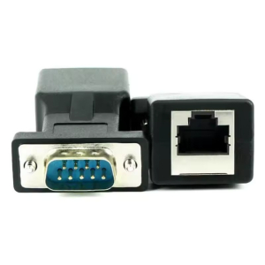 ADATTATORE DA RS232 D-SUB 9 PIN MASCHIO A RJ45 FEMMINA