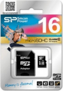 MEMORY CARD MICRO SD 16GB CLASS4 SILICON POWER
