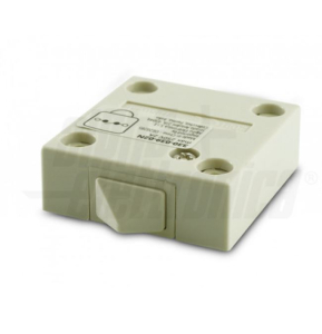 PULSANTE BIANCO NC A PUNTA PER ARMADIO ANTA FISSAGGIO A PARETE MURO PANNELLO 220VAC 2A