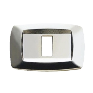 PLACCA ARGENTO IN PLASTICA 1 POSTO BTICINO MAGIC