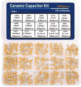 SET CONDENSATORI CERAMICI DA 50V 300PZ 15 VALORI