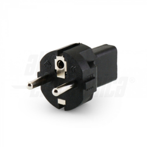 ADATTATORE DA SPINA SHUKO A PRESA C13 VDE DRITTO 250VAC 16A