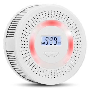 RILEVATORE DI CO MONOSSIDO DI CARBONIO + FUMO A BATTERIA (3XAA) EN50291 EN14604