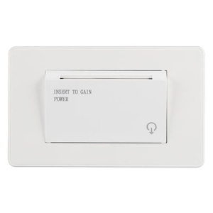 TASCA LETTORE BADGE 503 TEMPORIZZATA DA INTERNI IN METALLO RFID 125KHz 220VAC 30A BIANCA