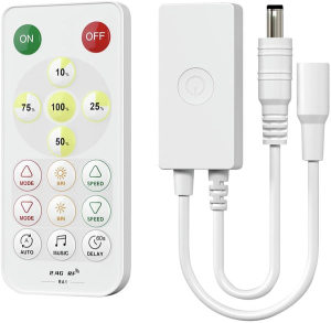 DIMMER PER STRISCE LED MONOCOLORE 5V-12V-24V 4A RADIOCOMANDO+APP BLUETOOTH
