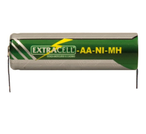 BATTERIA RICARICABILE AA STILO 1,2V 2400mAh CON LAMELLA NI-MH EXTRACELL