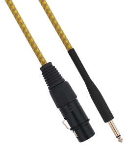 CAVO AUDIO TELATO XLR FEMMINA JACK 6,35mm MASCHIO STEREO 1,5MT BILANCIATO