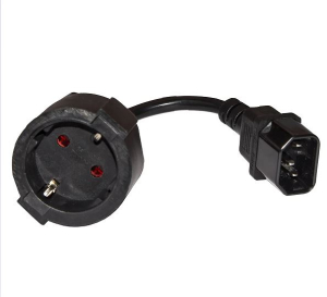 CAVO ADATTATORE DA SPINA C14 VDE A PRESA SCHUKO 220VAC 16A