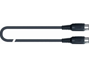CAVO MIDI CONNETTORE DIN 5 POLI MASCHIO-MASCHIO 0,5mt QUIK LOK