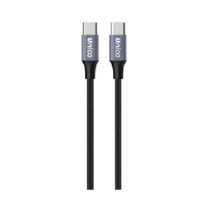 CAVO DA SPINA USB TYPE-C A SPINA USB TYPE-C PER RICARICA RAPIDA MAX 3A 60W 2mt NERO