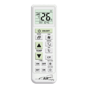 TELECOMANDO UNIVERSALE PER CONDIZIONATORI 2x1,5V UNITRONIC