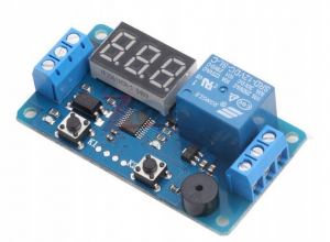 MODULO TEMPORIZZATORE DIGITALE PROGRAMMABILE 12V  RELE' CONTATTO PULITO CON BUZZER