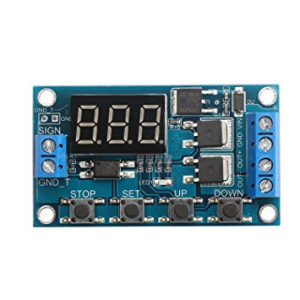 12V INTERRUTTORE MODULO RELE' DOPPIO LED DISPLAY A LED