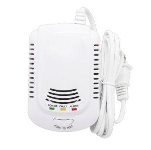 RILEVATORE GAS METANO + GPL CON CAVO DI COLLEGAMENTO A ELETTROVALVOLA 85dB 220VAC
