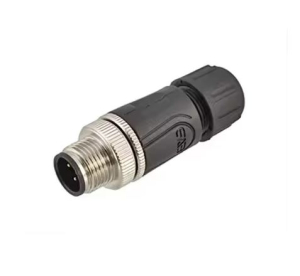 CONNETTORE SPINA DRITTA M12 A VITE 3 POLI VOLANTE IP68
