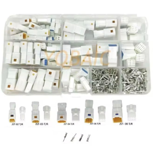 SET CONNETTORI JST JWPF 2-3-4-6-8 PIN IP68 M+F