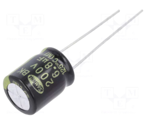 CONDENSATORE ELETTROLITICO RADIALE 125° 6,8uF 200VDC