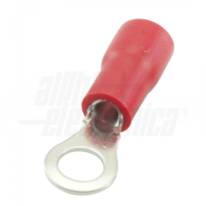 TERMINALE AD OCCHIELLO PREISOLATO - 4,3MM - ADATTO PER CAVO 0,5-1,5MM²