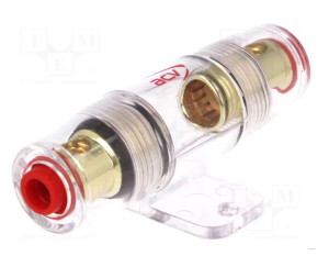 PORTAFUSIBILE DORATO INGRESSO CAVO 20mm² USCITA CAVO 10mm²
