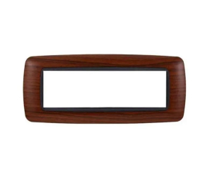 PLACCA RADICA NOCE IN PLASTICA 7 POSTI BTICINO LIVING