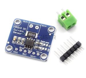 MODULO SENSORE DI CORRENTE BIDIREZIONALE INA219 I2C MAX 26VDC 3.2A