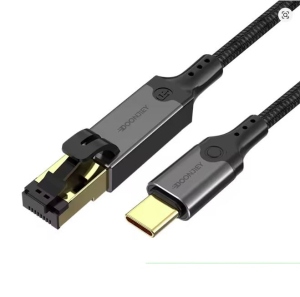 CAVO DA SPINA USB TYPE-C A SPINA RJ45 1Gbps 1mt